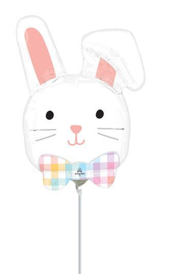 Bunny Bliss - 14" Air Filled Foil Balloon