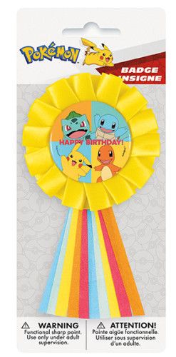 Pokemon - Happy Birthday Badge