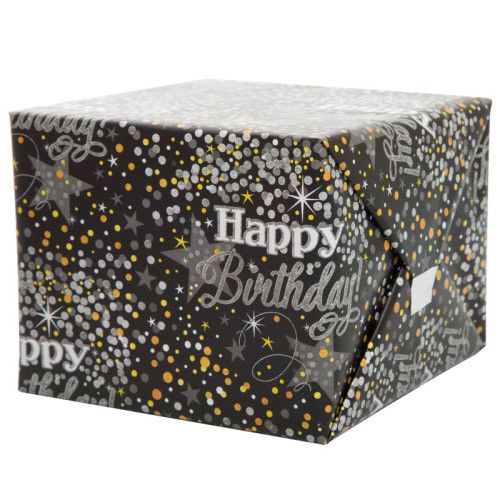Gift Wrap 5' X 30" - Glittering Birthday