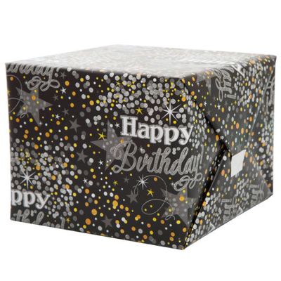 Gift Wrap 5' X 30" - Glittering Birthday