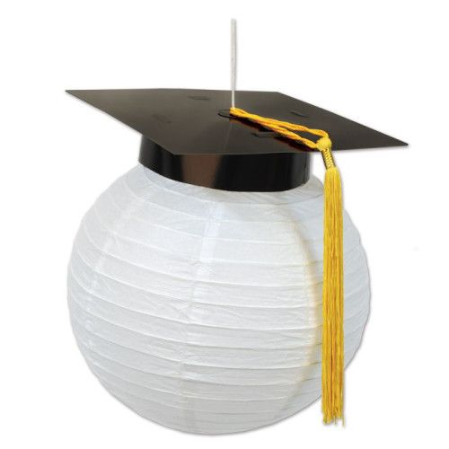 Grad Cap Paper Lanterns 2Ct