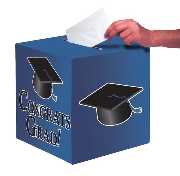 Card Box Congrats Grad Blue 1Ct