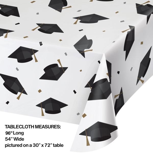Grad Toss Paper Tablecover 54" x 96"