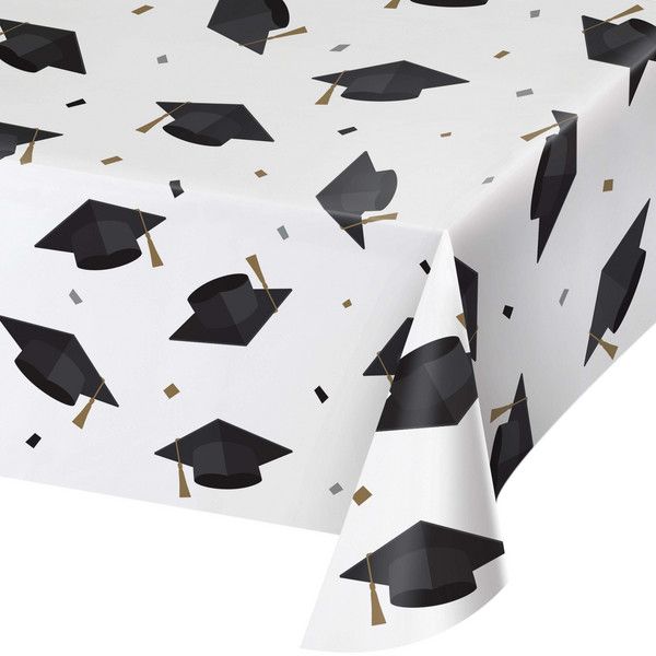 Grad Toss Paper Tablecover 54" x 96"