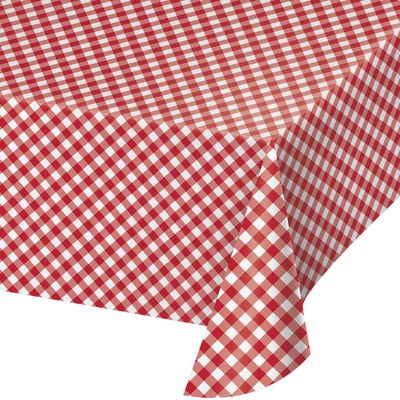 Classic Red Gingham - Paper Tablecover
