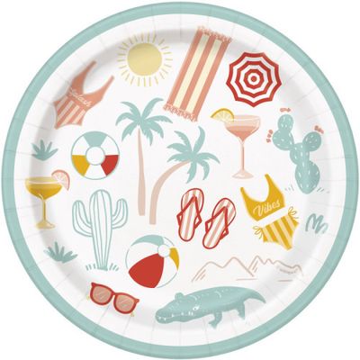 Poolside - 7" Plates 8ct