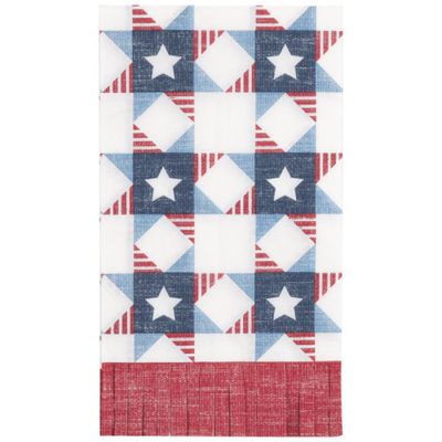 Classic Americana - Fringe Guest Towels 16 Ct