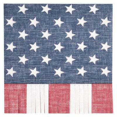 Classic Americana - Fringe Luncheon Napkins  16 Ct