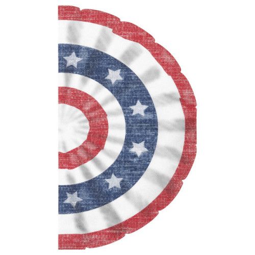 Classic Americana - Bunting Shaped Guest Towels 16 Ct