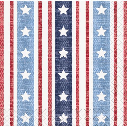Classic Americana - Beverage Napkins 16 Ct