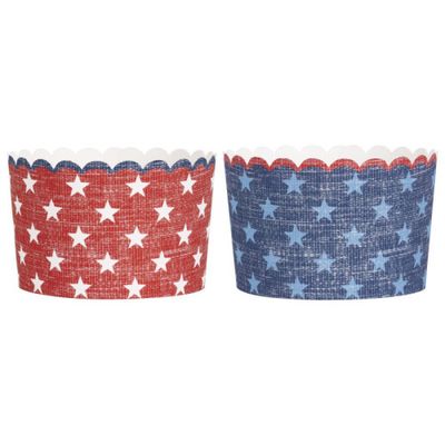 Classic Americana - Scalloped Paper Treat Cup 16 Ct