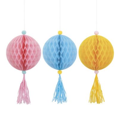 Pastel Ice Cream - Hanging Honeycomb Decor Kit 3 Ct
