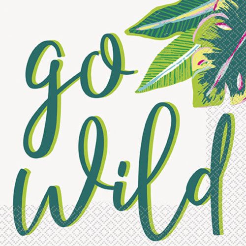 Tropical Leaves - Luncheon Napkin 16 Ct