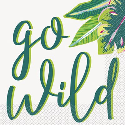 Tropical Leaves - Luncheon Napkin 16 Ct