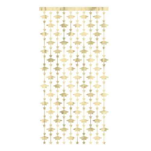 Golden Star Graduation - Photo Backdrop  39 x 79""