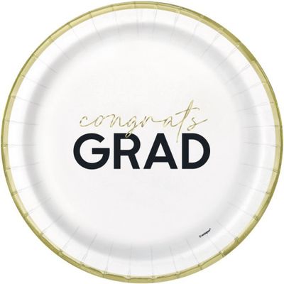 Party Grad - Congrats Grad 9" Dinner Plates  8ct