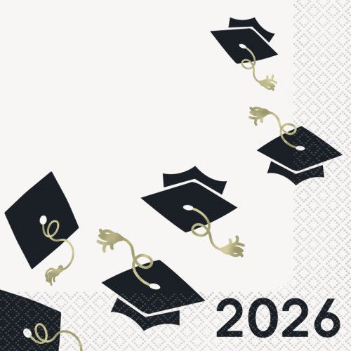 Party Grad - 2026 Luncheon Napkins  16ct