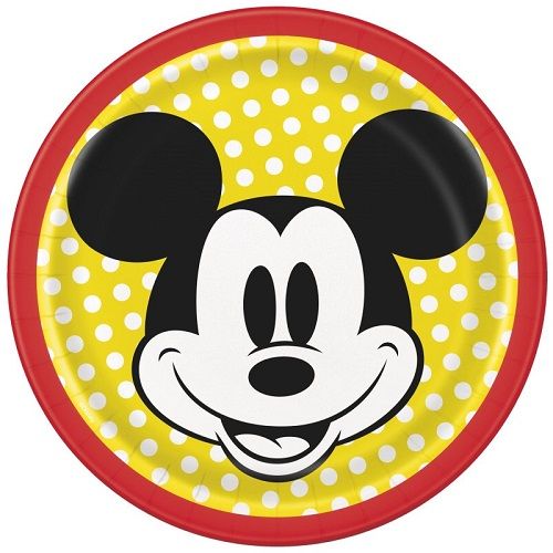 Mickey Mouse -  7" Dessert Plates  8ct
