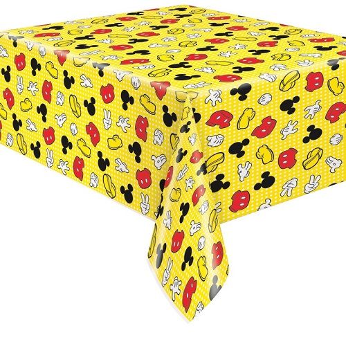 Mickey Mouse - Rect Plastic Table Cover  54 x 84""