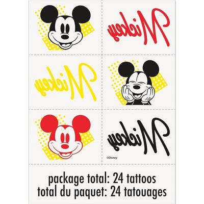 Mickey Mouse  - Tattoos  24ct