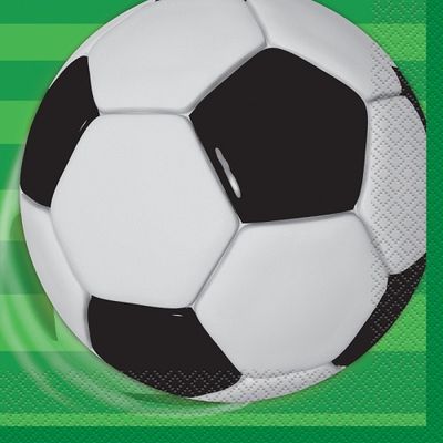 3D Soccer - Luncheon Napkins  16ct