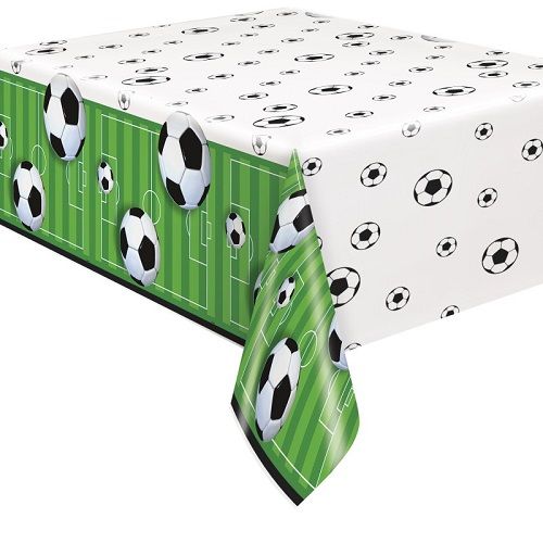 3D Soccer - Rect Plastic Table Cover  54 x 84""