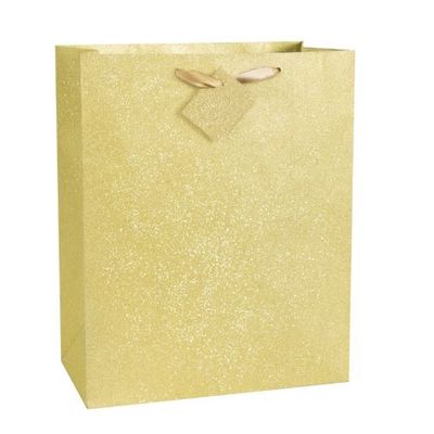 Gold Glitter Large Gift Bag