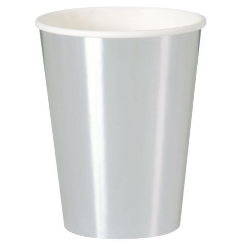 Silver Foil - 14.5oz Paper Cups  8ct