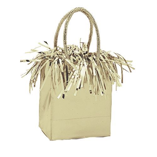 Mini Gift Bag Balloon Weight - Gold