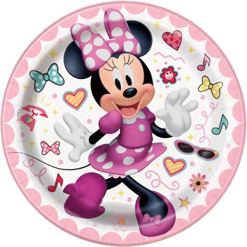 Iconic Minnie Mouse -  7" Dessert Plates  8ct