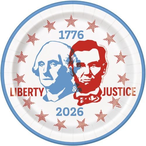 America 250th - 9" Dinner Plates  8ct