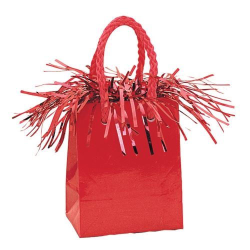 Mini Gift Bag Balloon Weight - Red Prism