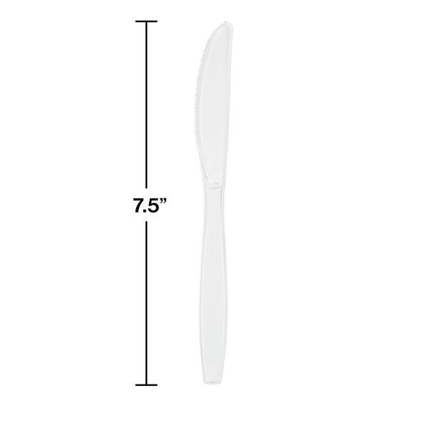 Plastic Knives Clear 50 Ct