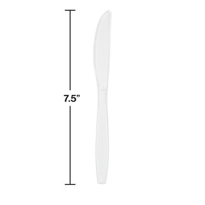 Plastic Knives Clear 50 Ct