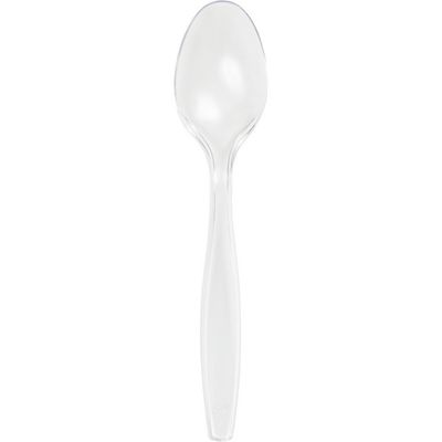 Plastic Spoons Clear 24 Ct