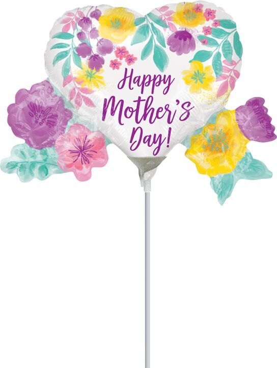 Happy Mother's Day Watercolor Flower - 14" Air filled