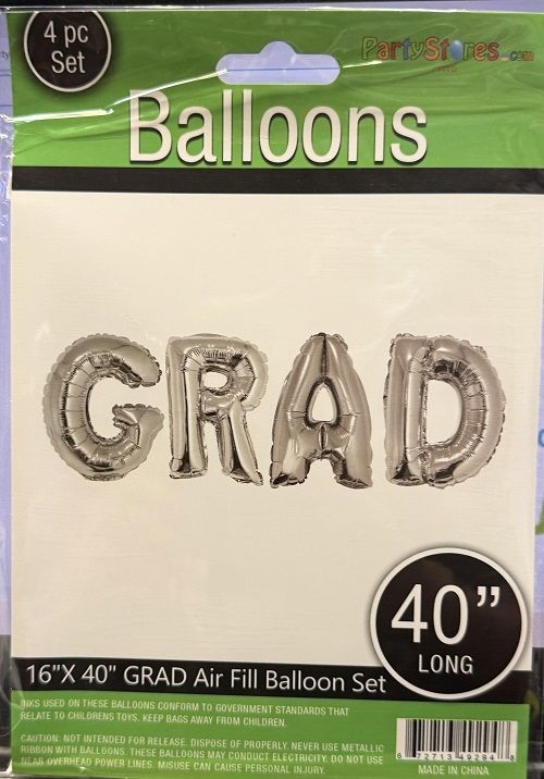 Grad Silver -40" Phrase Airfill