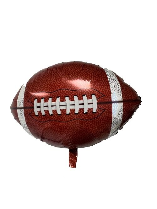 Football - 18" Helium Filled Foil Balloon, Ribbon