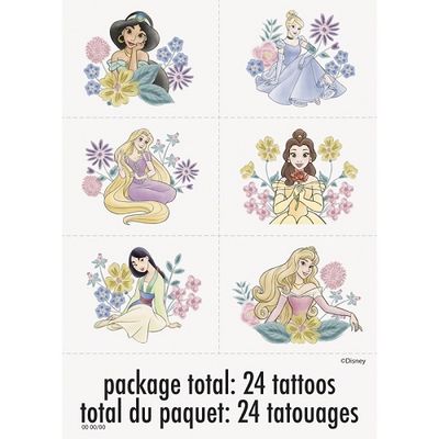 Disney Princess - Tattoos  24ct