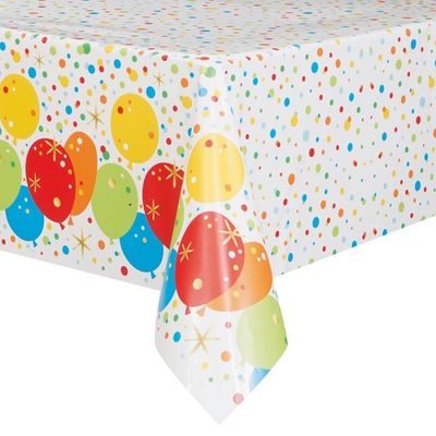 Glitzy Gold Birthday - Rectangular Plastic Table Cover  54" x 84"