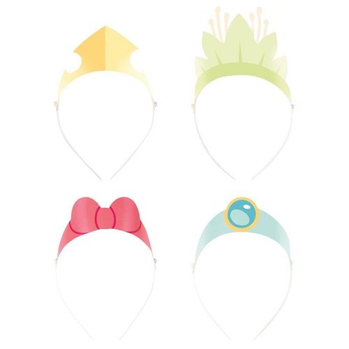 Disney Princess - Paper Headbands  4ct