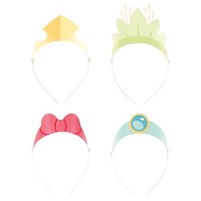 Disney Princess - Paper Headbands  4ct