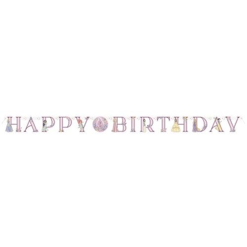 Disney Princess - "Happy Birthday" Jointed Banner  6 ft
