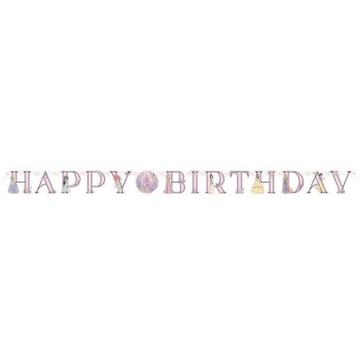 Disney Princess - "Happy Birthday" Jointed Banner  6 ft