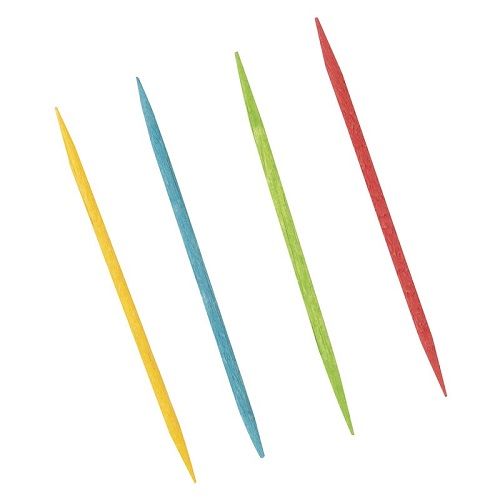 Premier Stylz Toothpick Dispenser - 200 Assorted Color Toothpicks