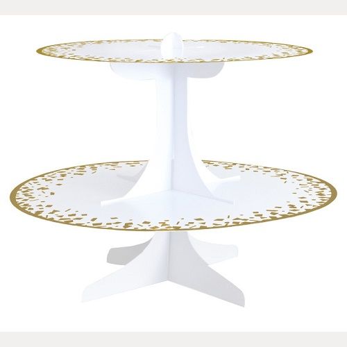 Gold Foil Cardboard Cupcake Stand