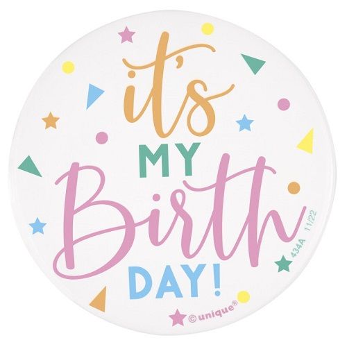 Enamel "It's My Birthday" - Badge/ Button