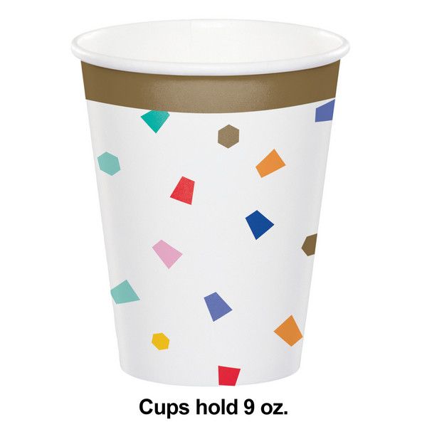 Birthday Confetti - Hot/Cold Cup 9oz. 8ct