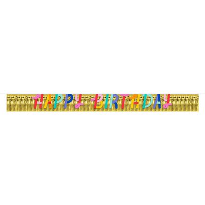 Birthday Confetti - Letter Banner w/ Fringe