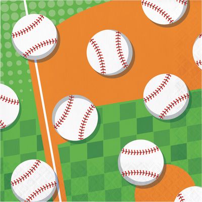 Sports Spirit - Baseball Lunch Napkin 16ct